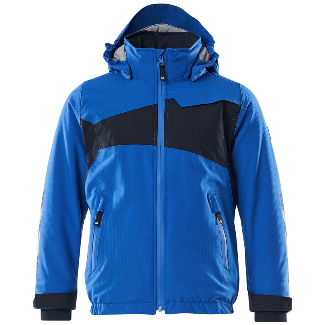 Mascot MASCOT® ACCELERATE Winterjacke für Kinder mit CLIMASCOT-Futter, atmungsaktiv, wind- und wasserabweisend Gr. 128 azurblau/schwarzblau
