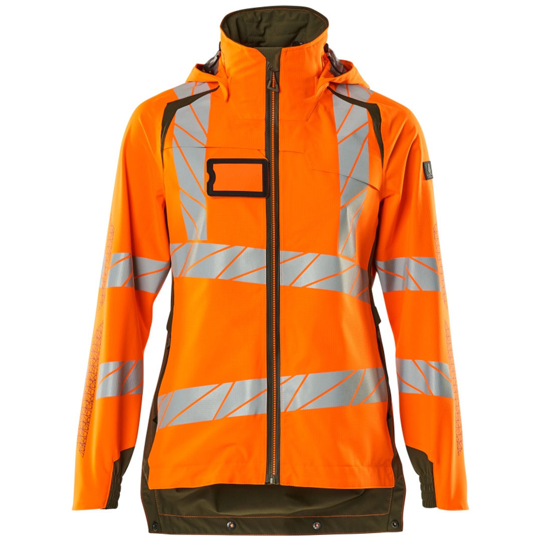 MASCOT ACCELERATE SAFE Damen Hard Shell Jacke 19011-449 Gr. 5XL hi-vis orange/moosgrün