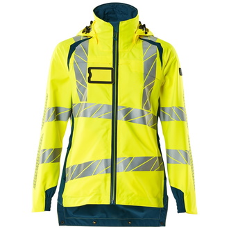 Mascot Hard Shell Jacke, Damen, leichtem Futter Jacke Gr. 2XL, hi-vis gelb/dunkelpetroleum