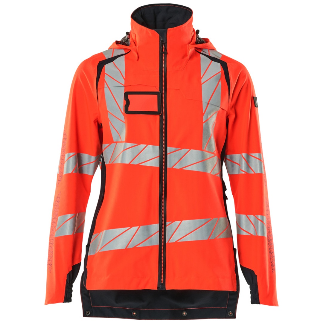 MASCOT ACCELERATE SAFE Damen Hard Shell Jacke 19011-449 Gr. S hi-vis rot/schwarzblau