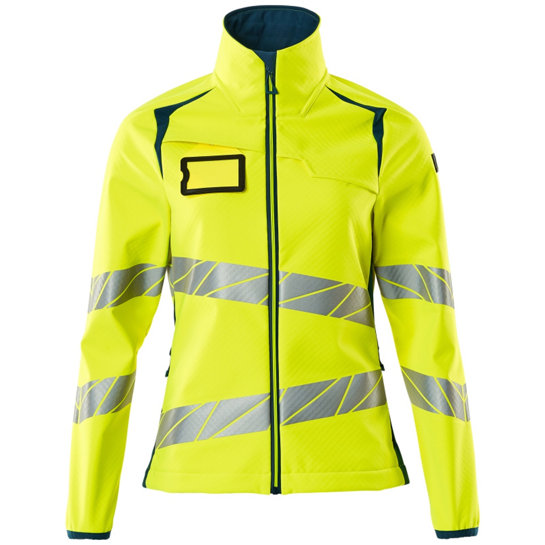MASCOT Damen-Softshelljacke 19012-143 Gr. 4XL hi-vis gelb/dunkelpetroleum