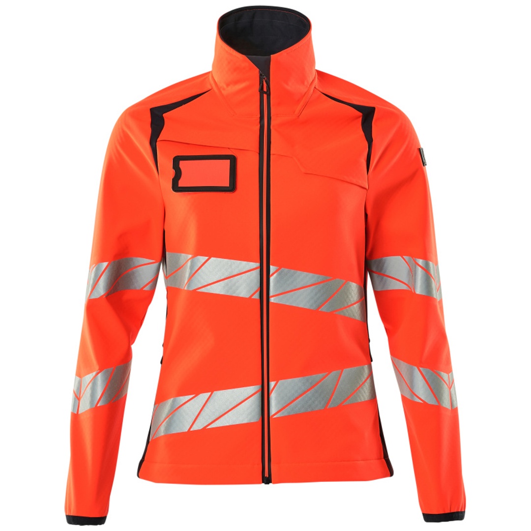 MASCOT Damen-Softshelljacke 19012-143 Gr. XS hi-vis rot/schwarzblau