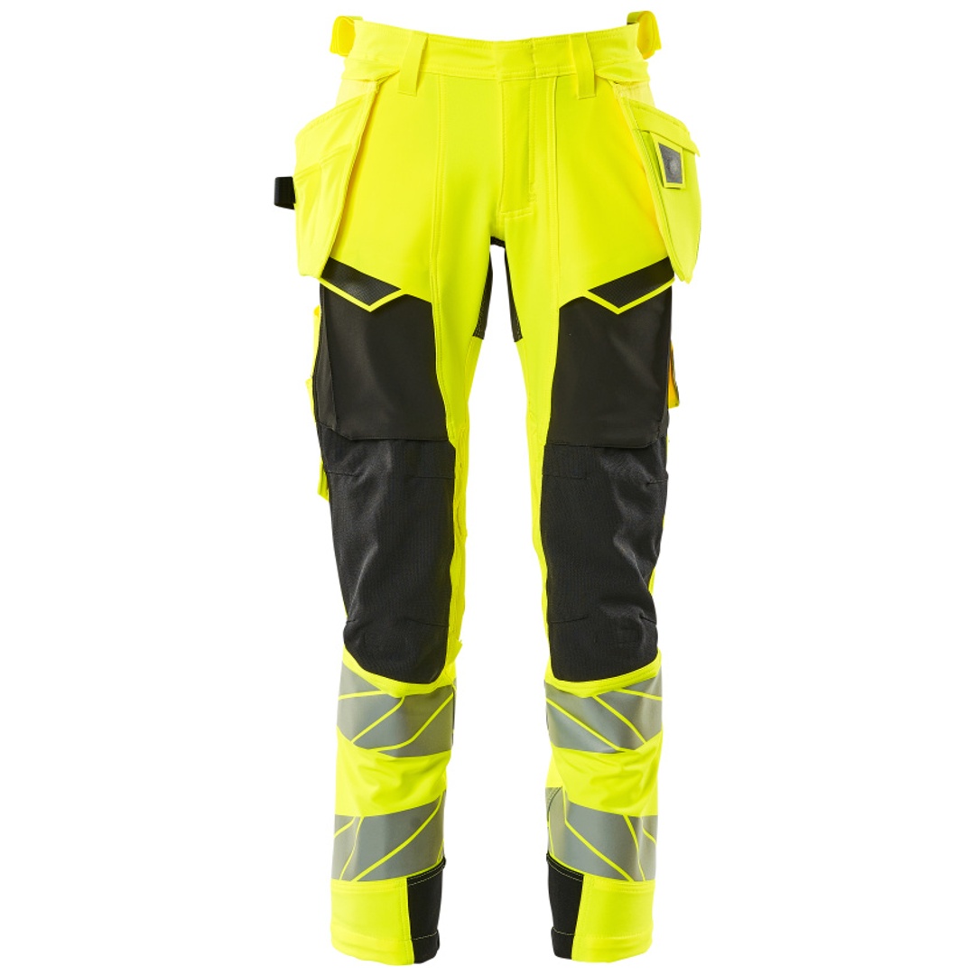 Mascot Warn-Stretchhose mit Hängetaschen 19031-711 Gr. 64 hi-vis gelb/schwarz