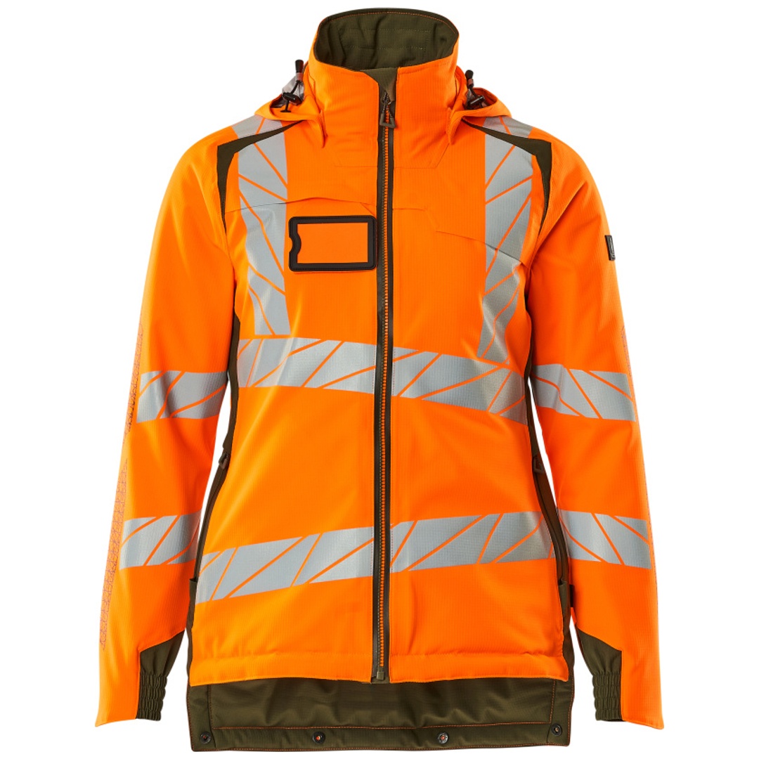 Mascot Winterjacke CLIMASCOT®, Damen Winterjacke Gr. 4XL, hi-vis orange/moosgrün