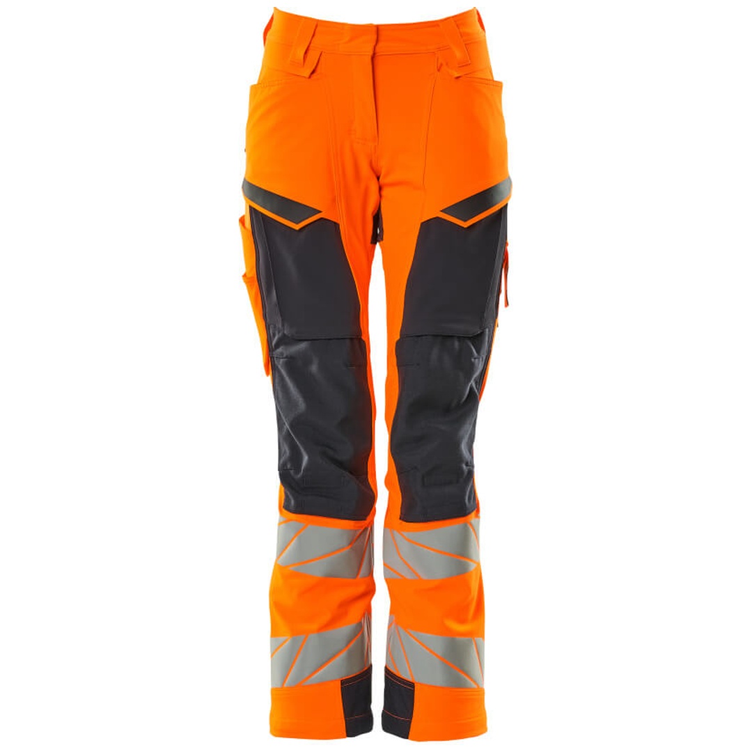 Mascot Damen-Hose mit Knietaschen 19078-511-14010 Gr. 82C54 hi-vis orange/schwarzblau