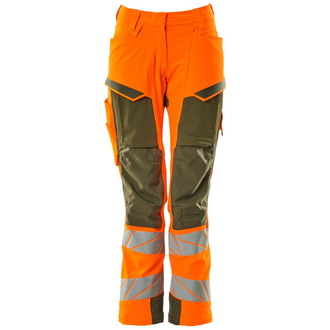 Mascot Damen-Hose mit Knietaschen 19078-511-1433 Gr. 76C46 hi-vis orange/moosgrün