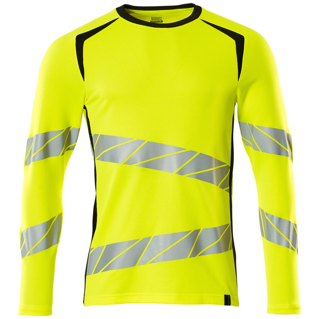 Mascot T-Shirt, langarm 19081-771-1709 Gr. XL hi-vis gelb/schwarz