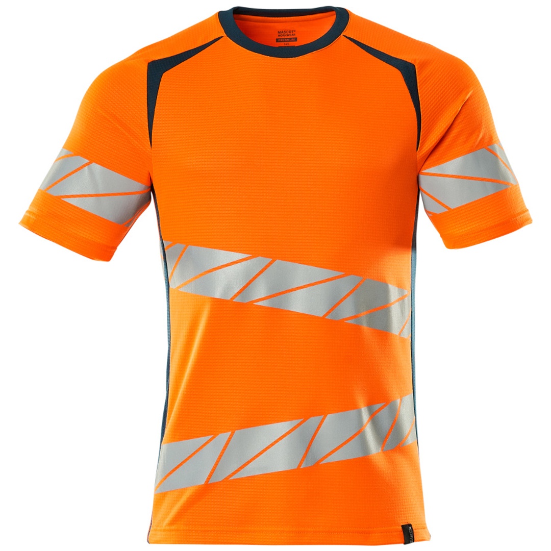 Mascot Warnschutz Premium T-Shirt ACCELERATE SAFE 19082-771 Gr. M hi-vis orange/dunkelpetroleum