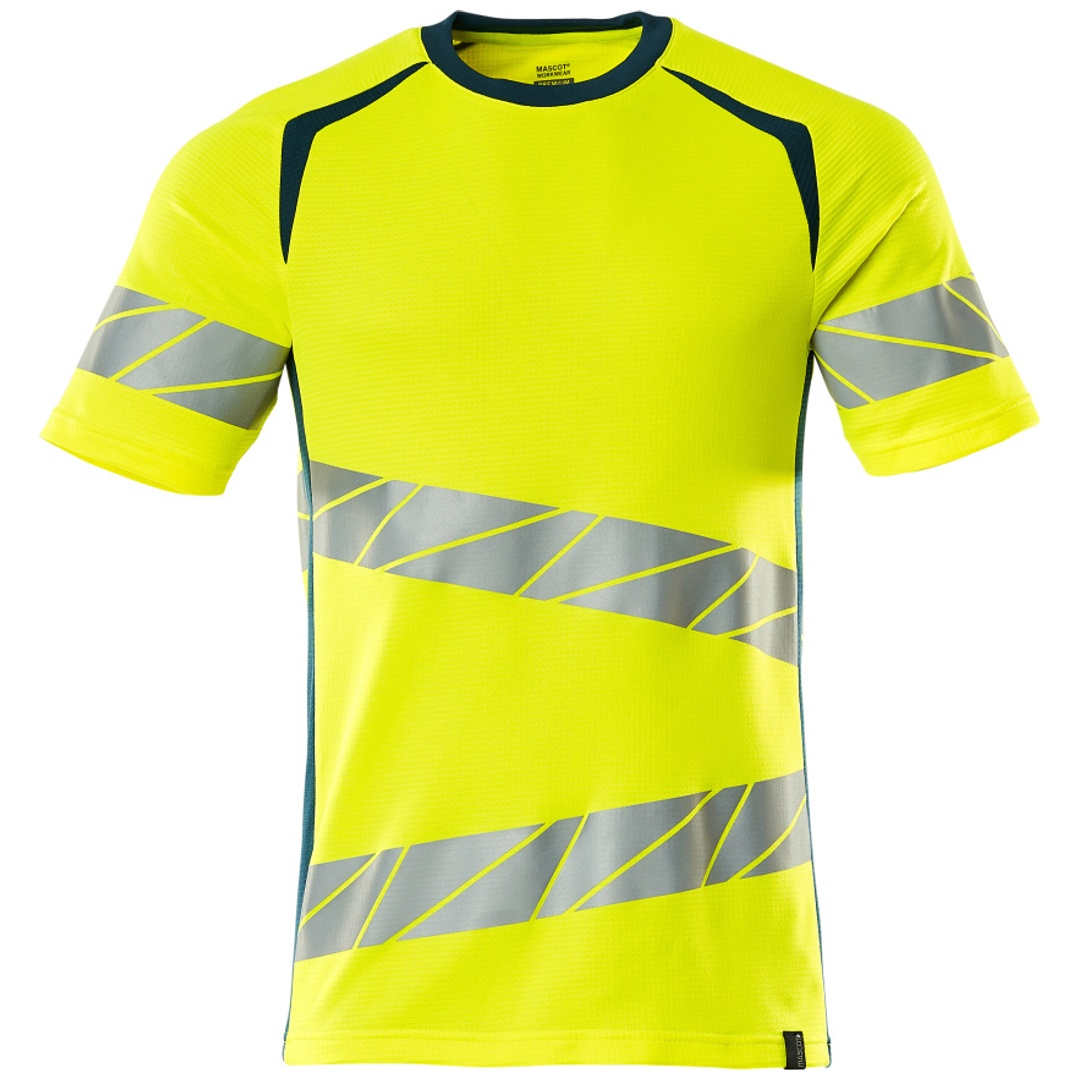 Mascot Warnschutz Premium T-Shirt ACCELERATE SAFE 19082-771 Gr. 3XL hi-vis gelb/dunkelpetroleum