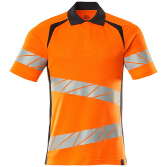 Mascot Polo-Shirt, moderne Passform Polo-shirt Gr. 5XLONE, hi-vis orange/schwarzblau