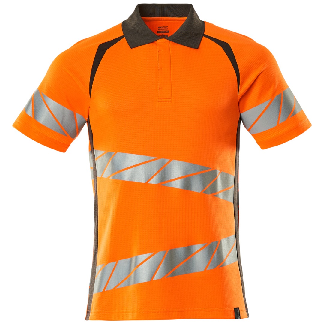 Mascot Polo-Shirt, moderne Passform Polo-shirt Gr. 3XLONE, hi-vis orange/dunkelanthrazit