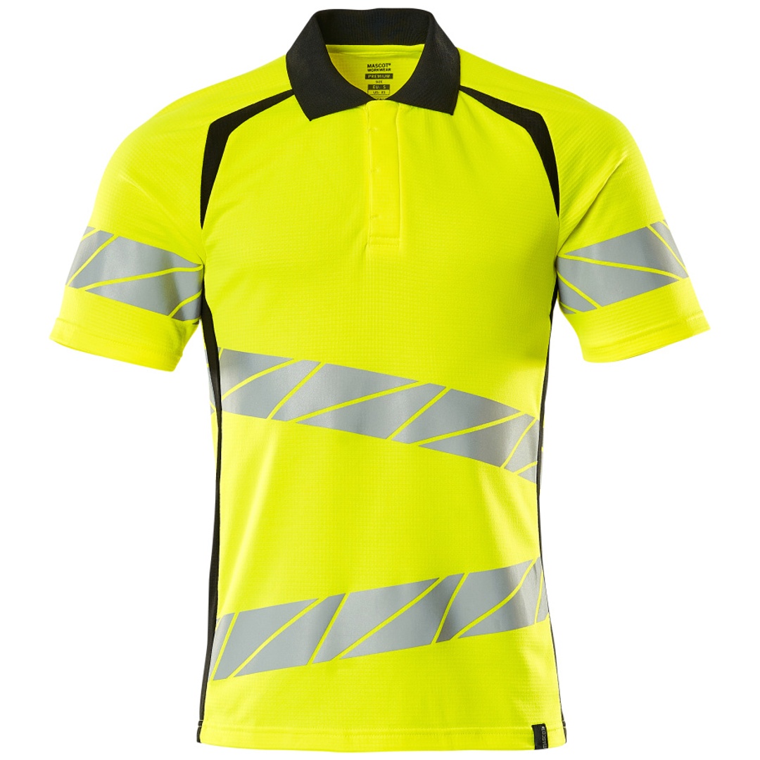 Mascot Polo-Shirt, moderne Passform Polo-shirt Gr. S ONE, hi-vis gelb/schwarz