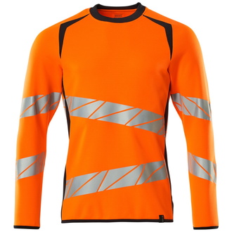 Mascot Sweatshirt, moderne Passform Sweatshirt Gr. 5XLONE, hi-vis orange/schwarzblau