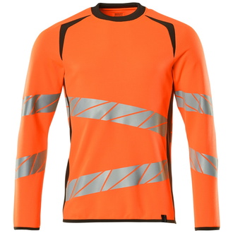 Mascot Sweatshirt, moderne Passform Sweatshirt Gr. 4XLONE, hi-vis orange/dunkelanthrazit