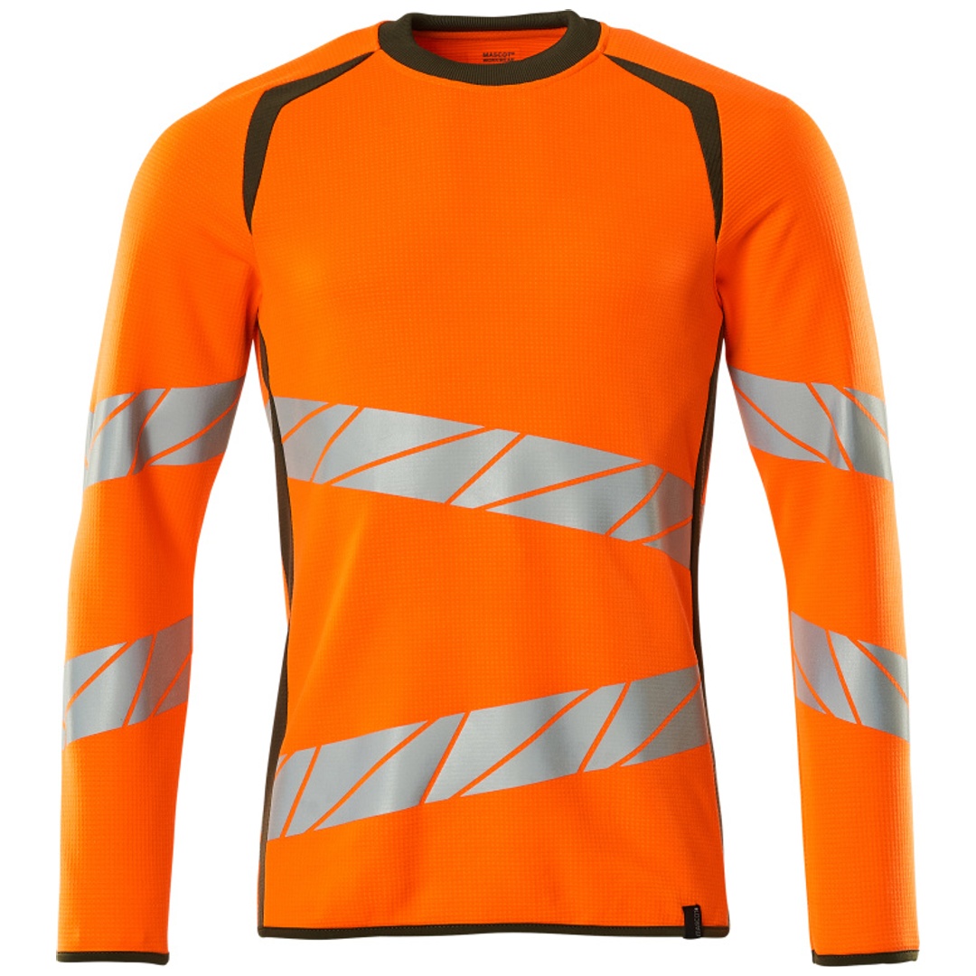 Mascot T-Shirt 19084-781-1433 Gr. 4XL hi-vis orange/moosgrün