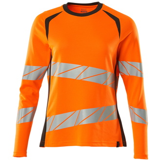 Mascot T-Shirt, Langarm, Damenpassform T-shirt Gr. L ONE, hi-vis orange/dunkelanthrazit