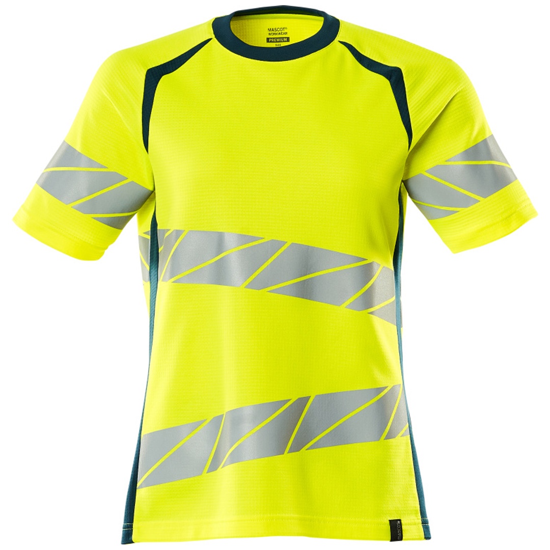 Mascot Damen-T-shirt 19092-771 2XL hi-vis gelb/dunkelpetroleum