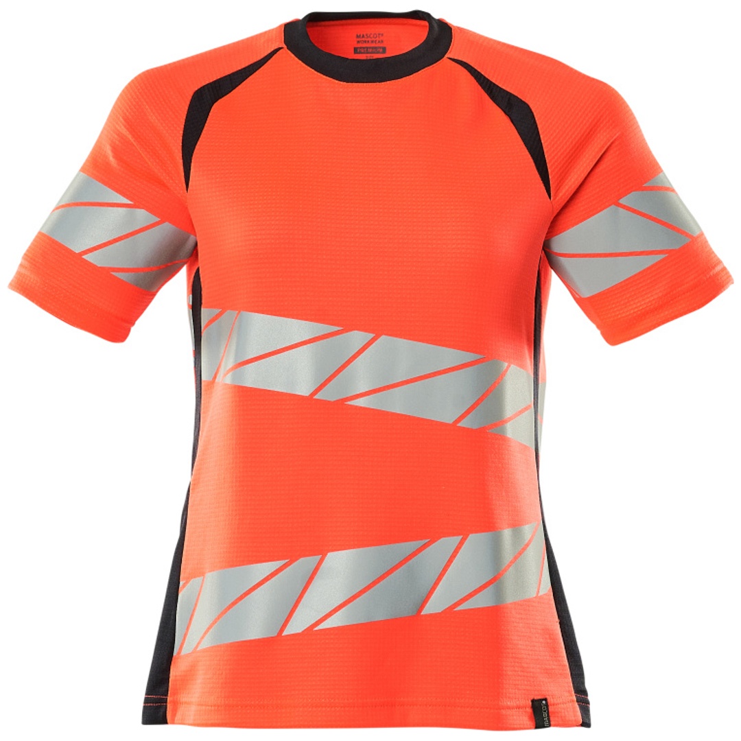 Mascot Damen-T-shirt 19092-771 2XL hi-vis rot/schwarzblau