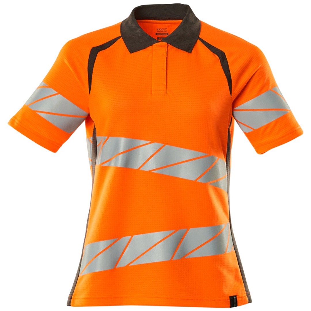 Mascot Damen-Polo-shirt 19093-771-1418 Gr. L hi-vis orange/dunkelanthrazit