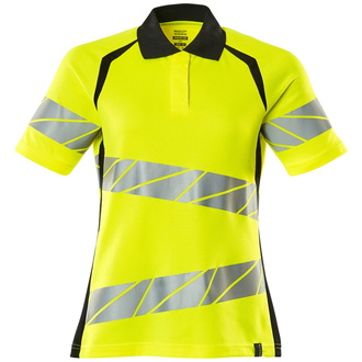 Mascot Polo-Shirt, Damenpassform Polo-shirt Gr. 5XLONE, hi-vis gelb/schwarz