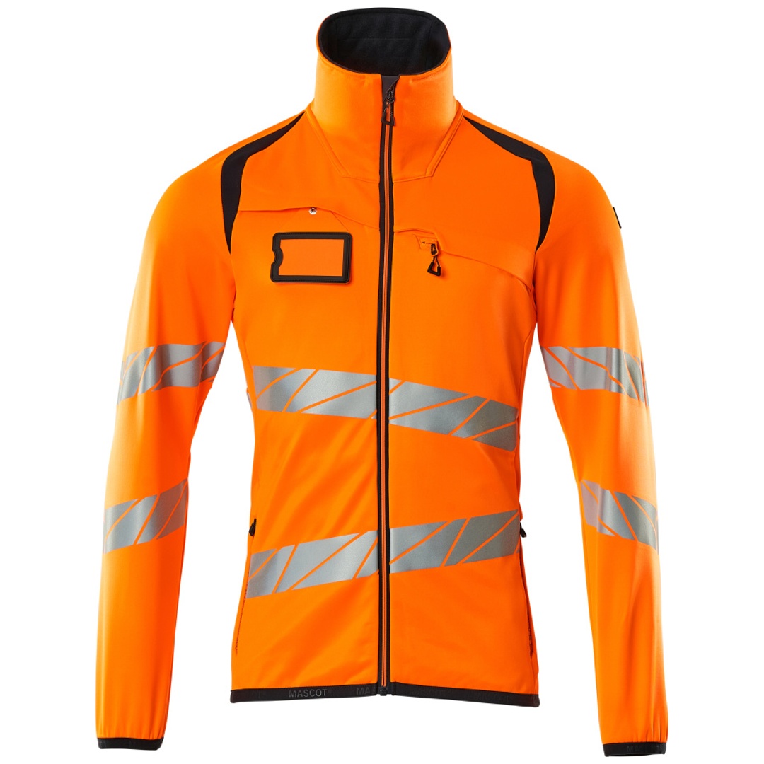 Mascot Fleecepullover mit Reißverschluss 19103 Gr. 3XL hi-vis orange/schwarzblau