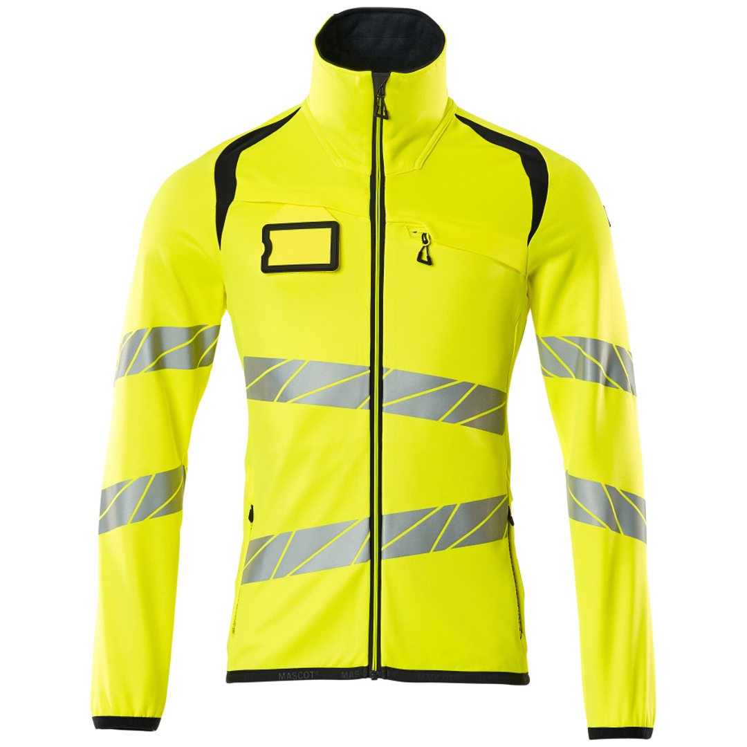 Mascot Fleecepullover mit Reißverschluss 19103 Gr. 4XL hi-vis gelb/schwarzblau