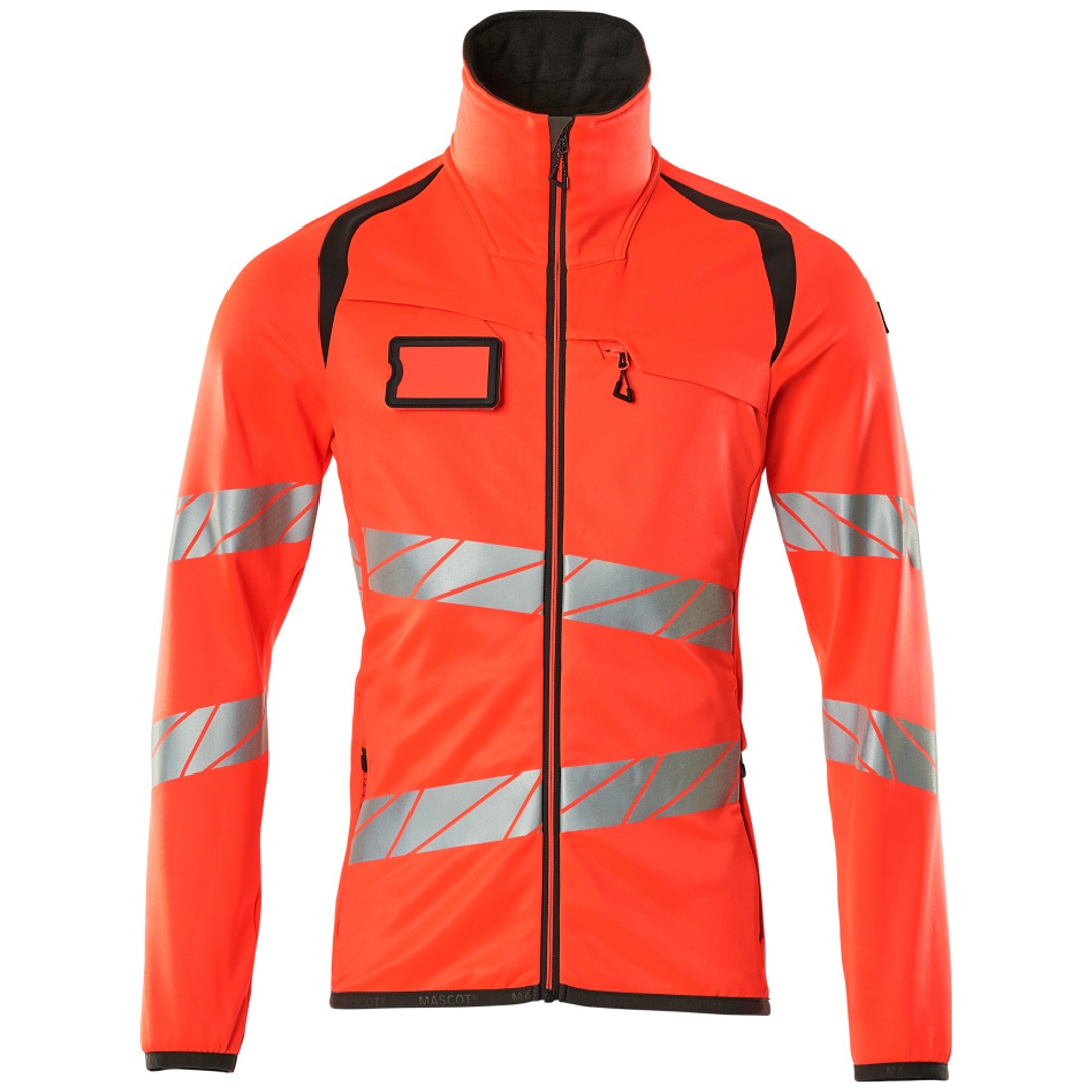 Mascot Fleecepullover mit Reißverschluss 19103 Gr. XL hi-vis rot/dunkelanthrazit