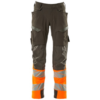 Mascot Hose mit Knietaschen 19179-511-1814 Gr. 76C58 dunkelanthrazit/hi-vis orange