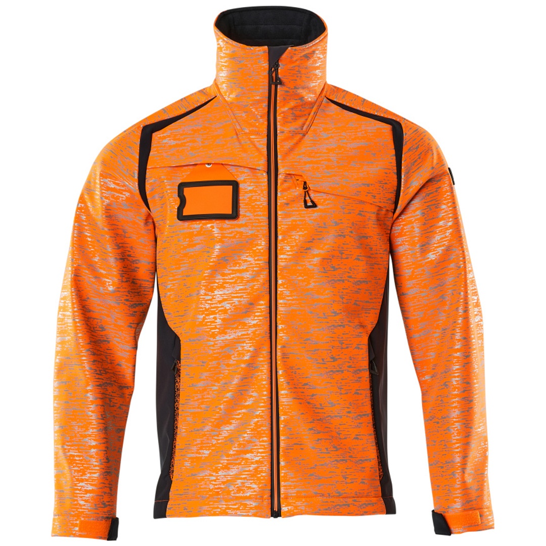 Mascot Softshelljacke mit Reflexeffekte 19202 Gr. 5XL hi-vis orange/schwarzblau