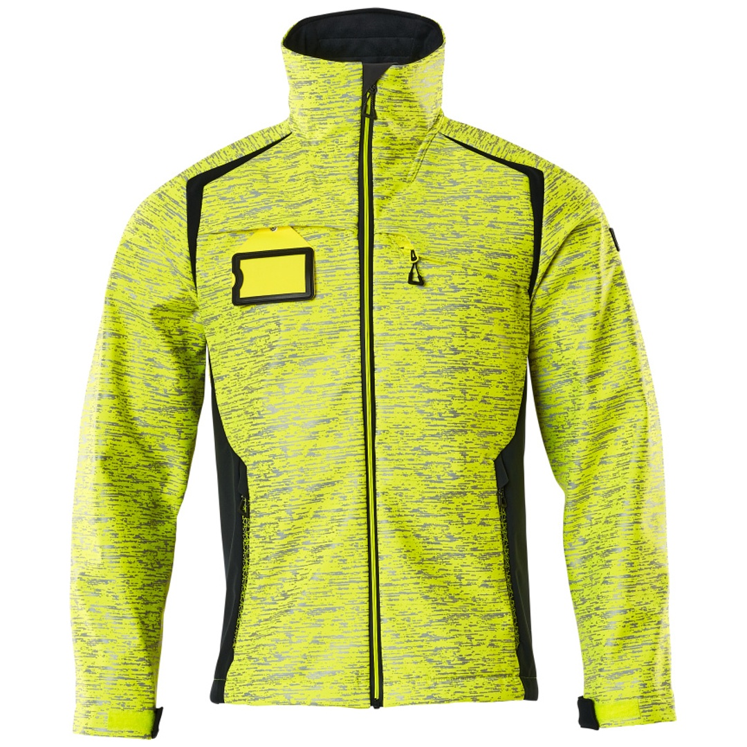 Mascot Softshelljacke mit Reflexeffekte 19202 Gr. 2XL hi-vis gelb/schwarzblau