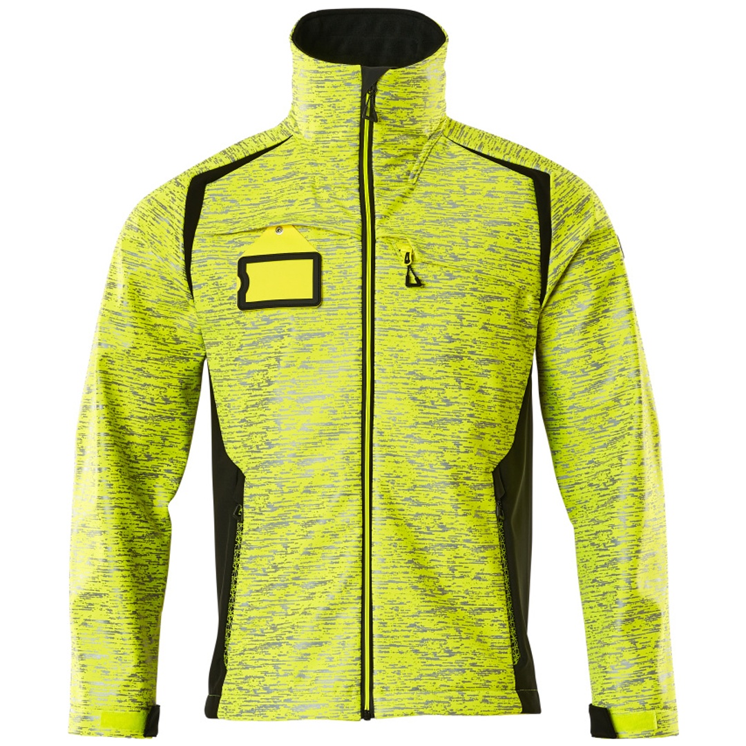 Mascot Softshelljacke mit Reflexeffekte 19202 Gr. 4XL hi-vis gelb/schwarz