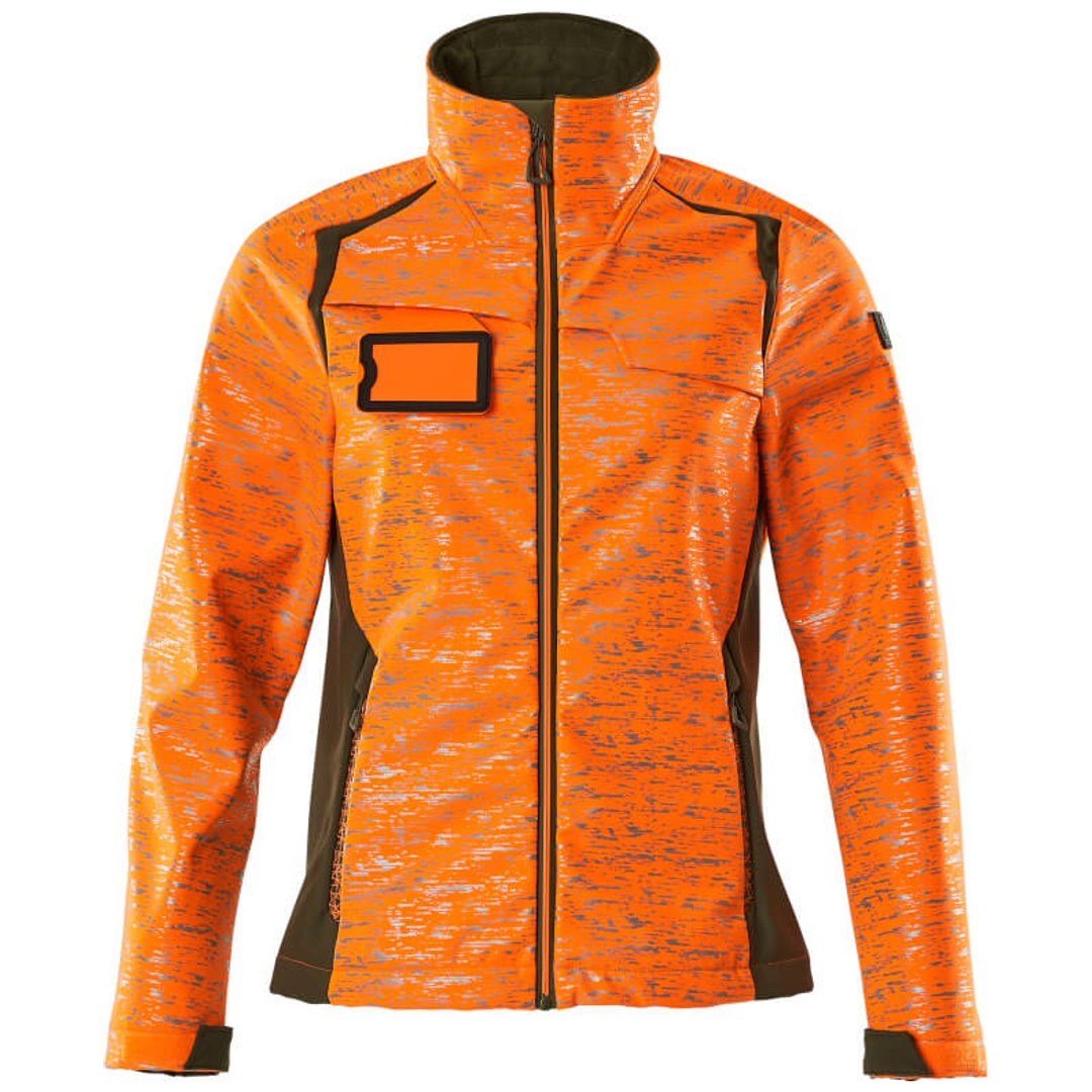 MASCOT ACCELERATE SAFE Damen Softshelljacke 19212-291 Gr. 2XL hi-vis orange/moosgrün
