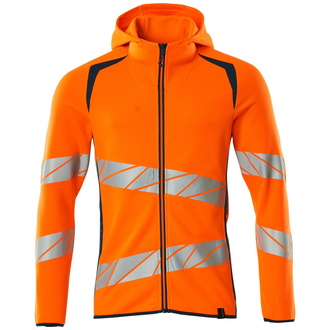 Mascot Sweatshirt mit Kapuze, moderne Passform Kapuzensweatshirt Gr. 5XL, hi-vis orange/dunkelpetroleum