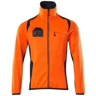 Mascot ACCERLATE Fleecepullover mit Reißverschluss 19403 Gr. 2XL hi-vis orange/schwarzblau