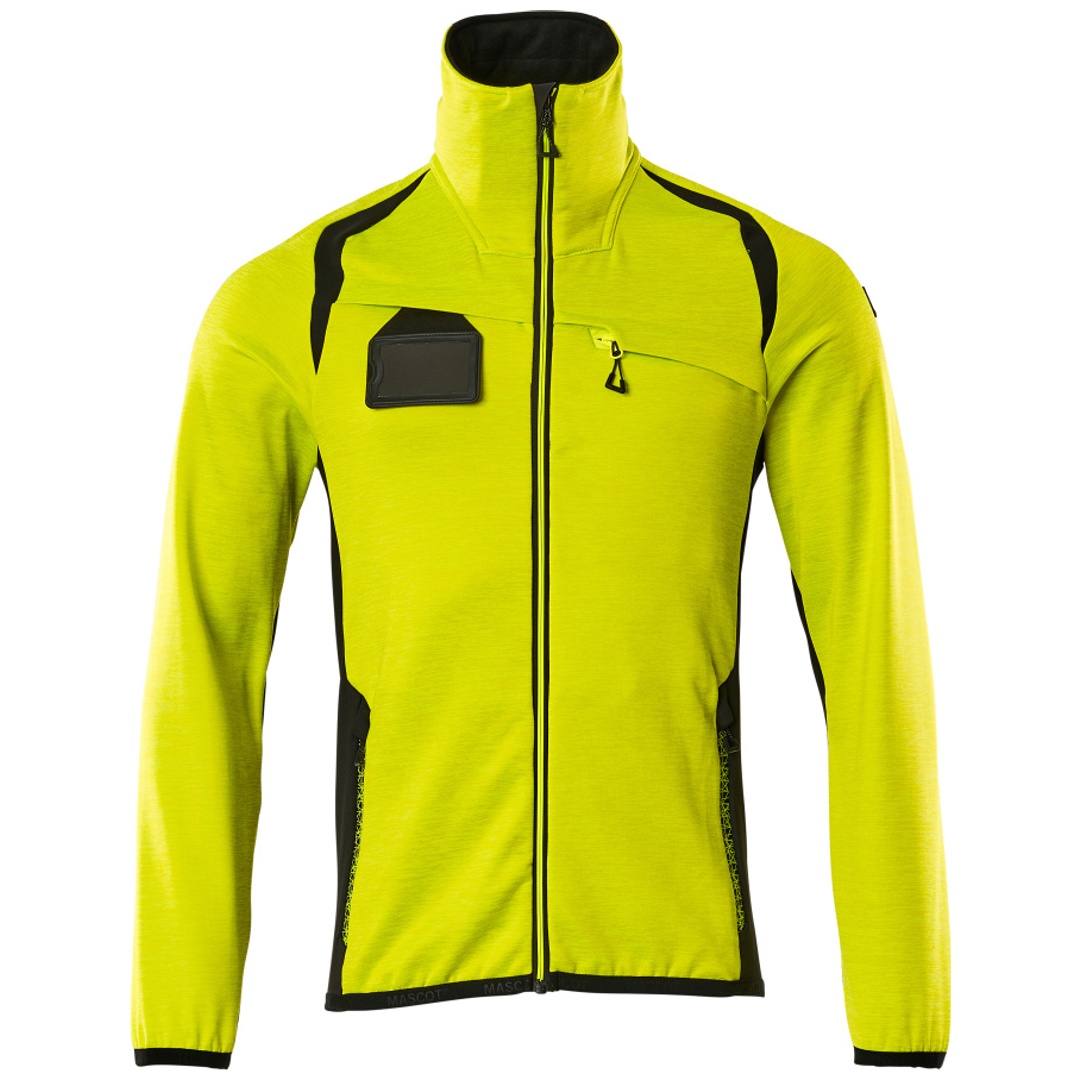 Mascot Fleecepullover mit Reißverschluss 19403 Gr. 2XL hi-vis gelb/schwarz