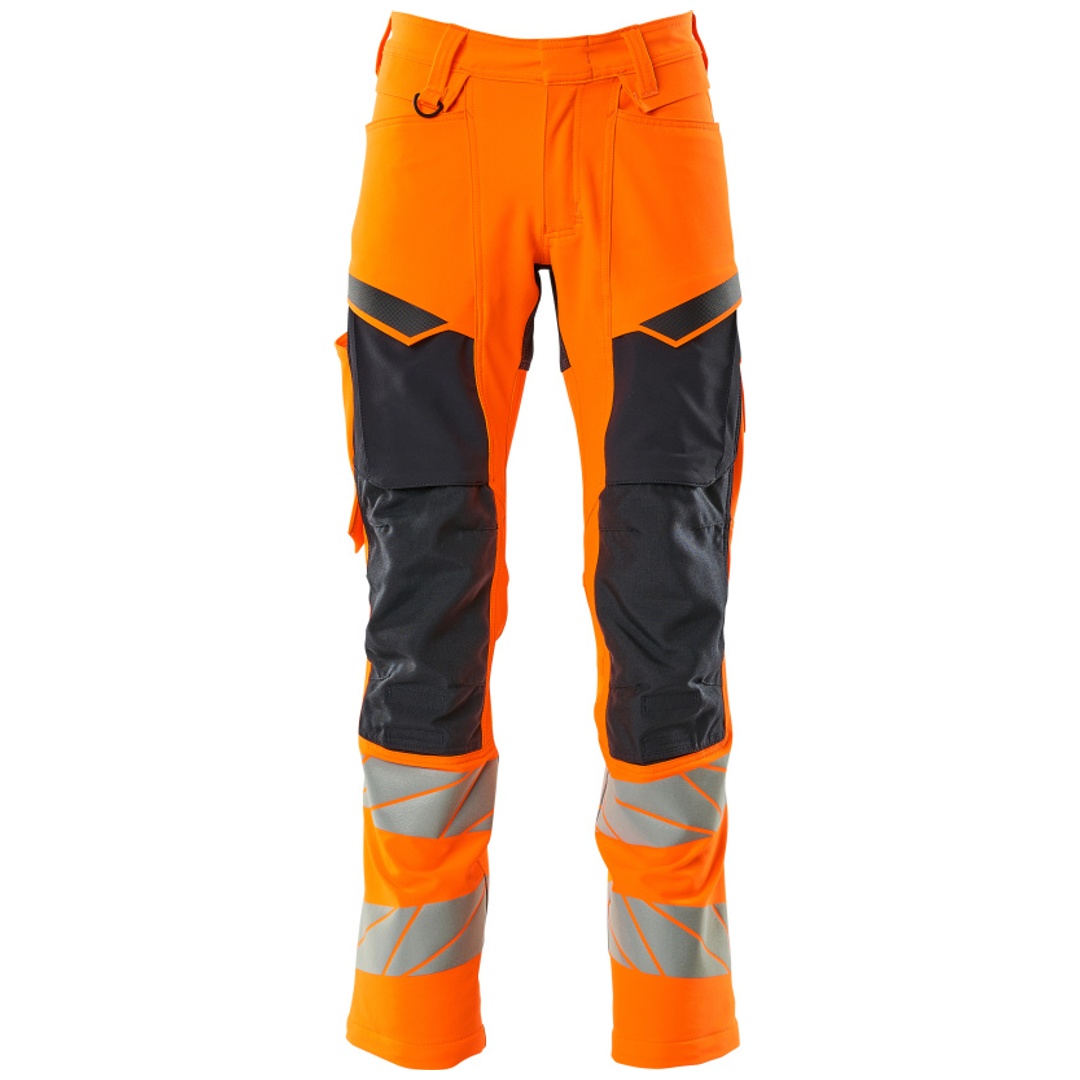 MASCOT ACCELERATE SAFE Warnschutz-Stretchhose 19479 Gr. 76C47 hi-vis orange/schwarzblau