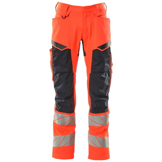 Mascot Warnschutz Bundhose 19579-236-22210 Gr. 64 hi-vis rot/schwarzblau