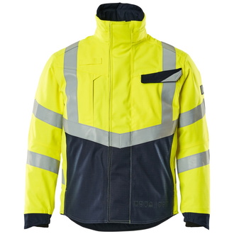 Mascot Arbeitswinterjacke mit Steppfutter 19835-217 Gr. XL hi-vis gelb/schwarzblau