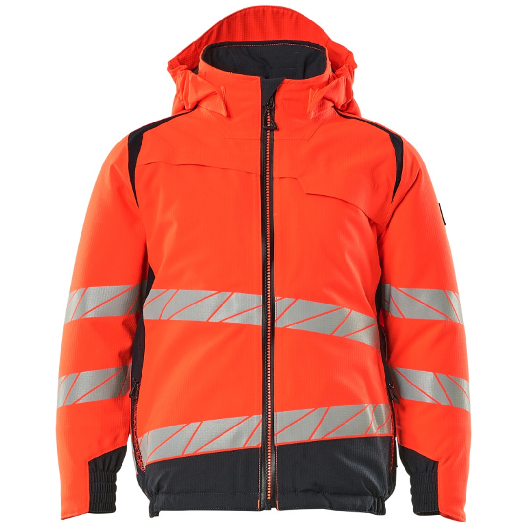 Mascot Winterjacke Kinder Gr. 140 hi-vis rot/schwarzblau