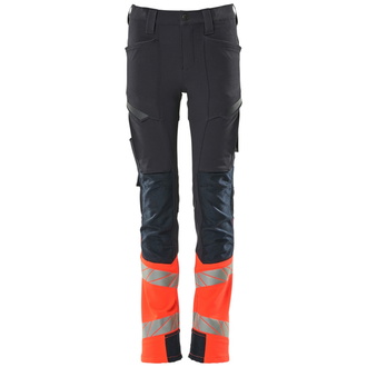 Mascot Hose für Kinder Gr. 140 schwarzblau/hi-vis rot