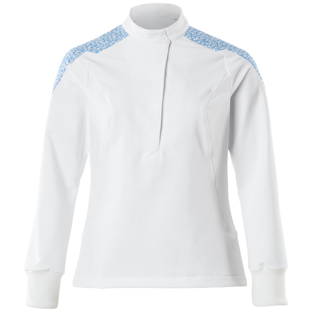 Mascot Schlupfkasack, Damen, ULTIMATE STRETCH Gr. XL, weiss/azurblau