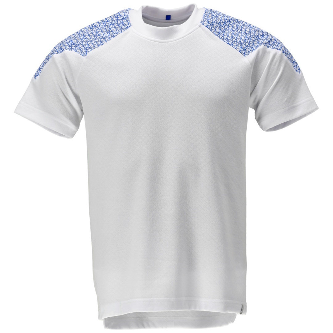 Mascot T-shirt 20082-933-0691 Gr. M weiss/azurblau