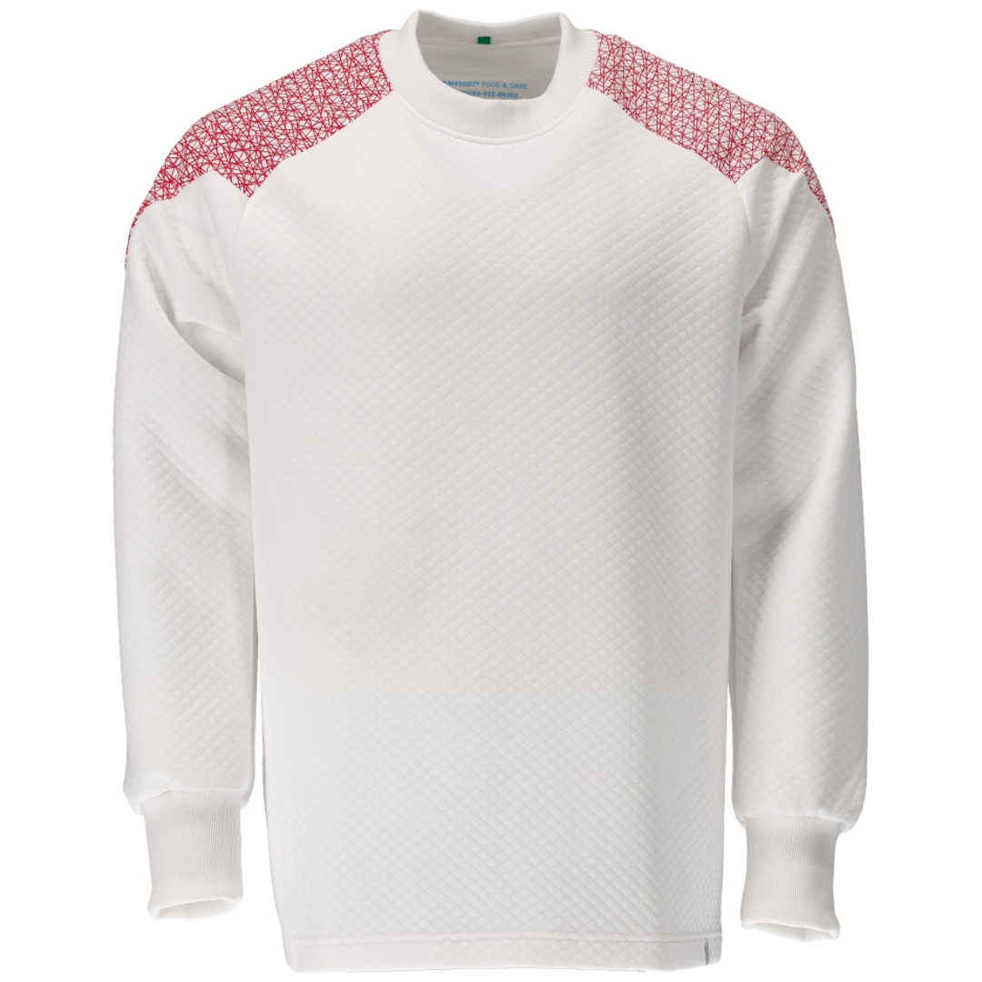 Mascot Sweatshirt 20084-932-06202 Gr. 2XL weiss/verkehrsrot