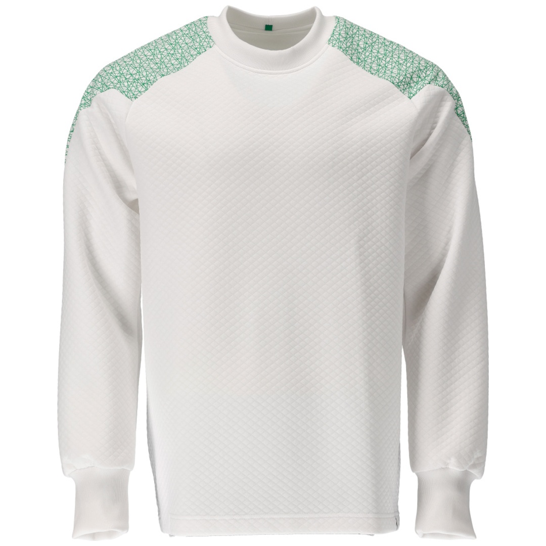 Mascot Sweatshirt 20084-932-06333 Gr. 5XL weiss/grasgrün