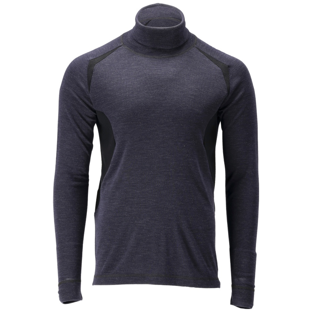 Mascot Funktionsunterhemd, Rollkragen, Wolle Unterhemd Multisafe Gr. 4XL, schwarzblau