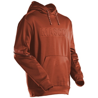 Mascot Fleece Kapuzensweatshirt mit MASCOT-Logo Gr. 4XL, Herbstrot