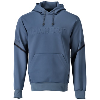 Mascot Fleece Kapuzensweatshirt mit MASCOT-Logo Gr. XS, steinblau