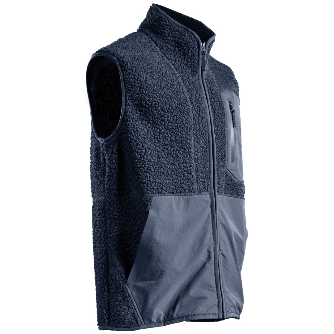 Mascot Faserpelz Thermo-Weste mit Reißverschluss Gr. 2XL, schwarzblau