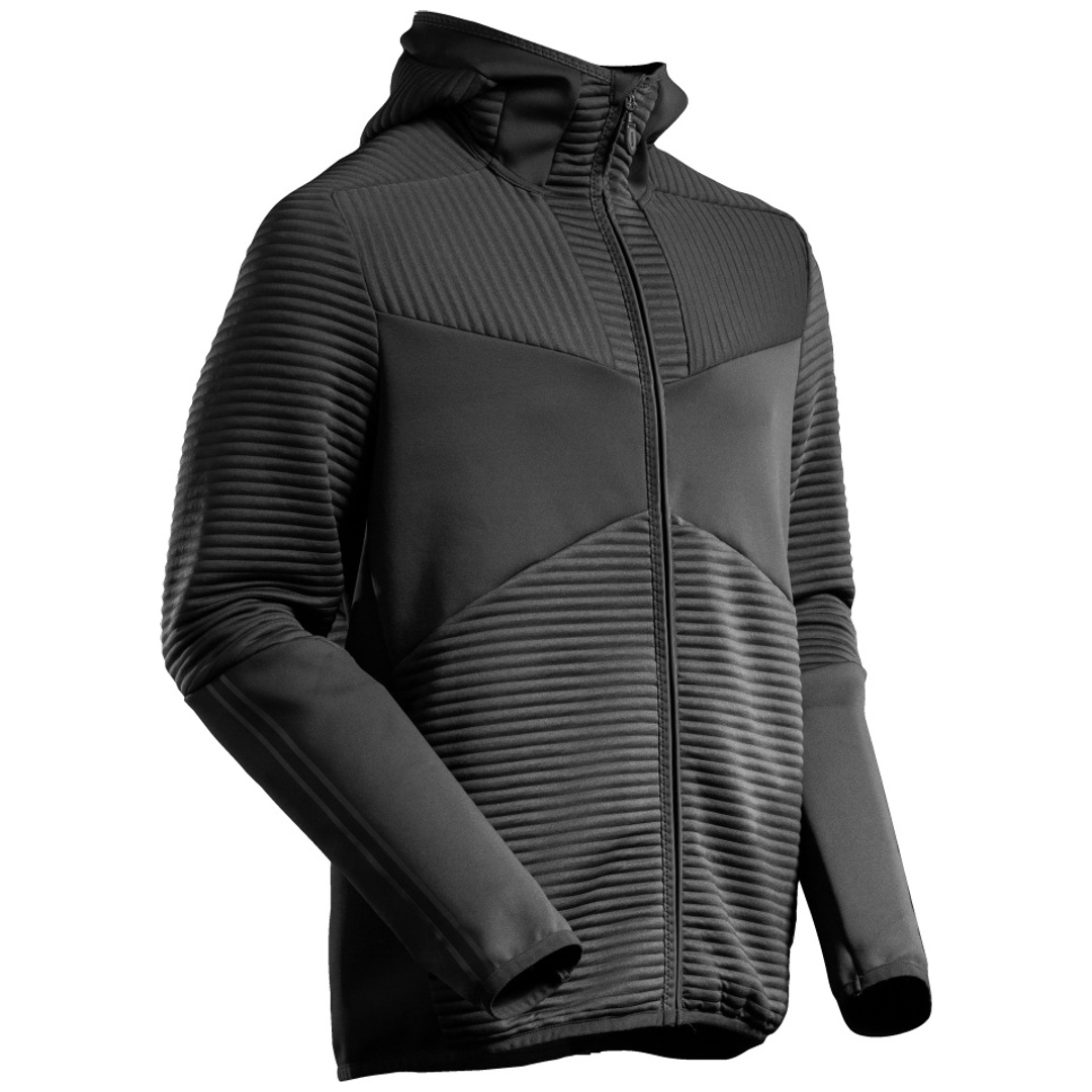 Mascot Fleecepullover, Kapuze, Reißverschluss 22603 Gr. 3XL, schwarz