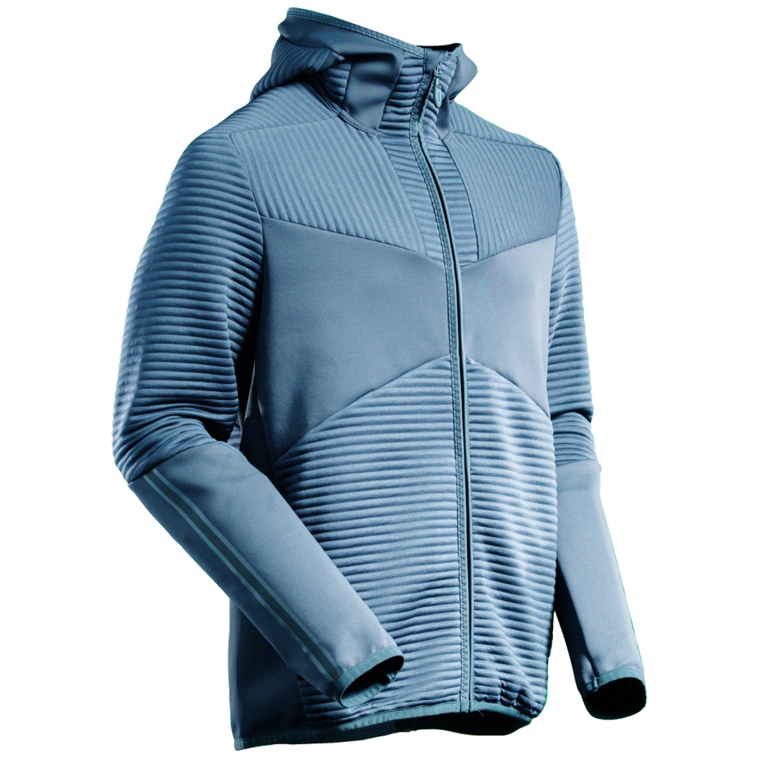 Mascot Fleecepullover, Kapuze, Reißverschluss 22603 Gr. M, steinblau